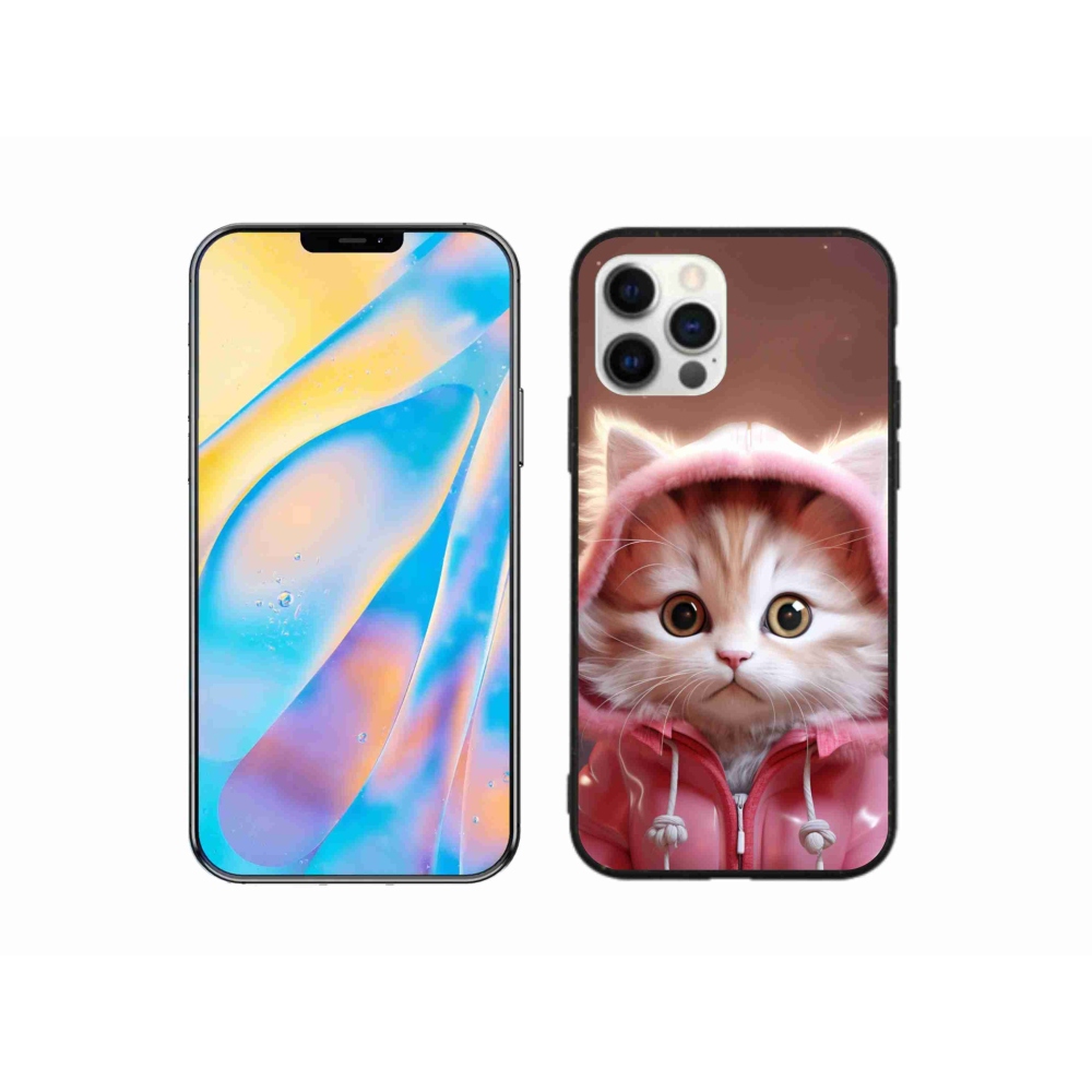 Gél borítás mmCase iPhone 12 készülékhez - aranyos cica 3