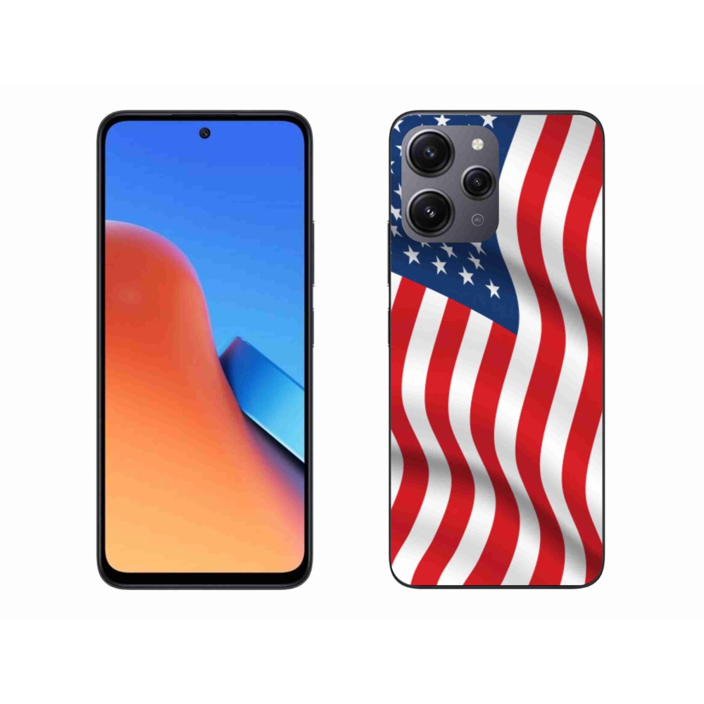 Gél borító mmCase a Xiaomi Redmi 12-hez - amerikai zászló