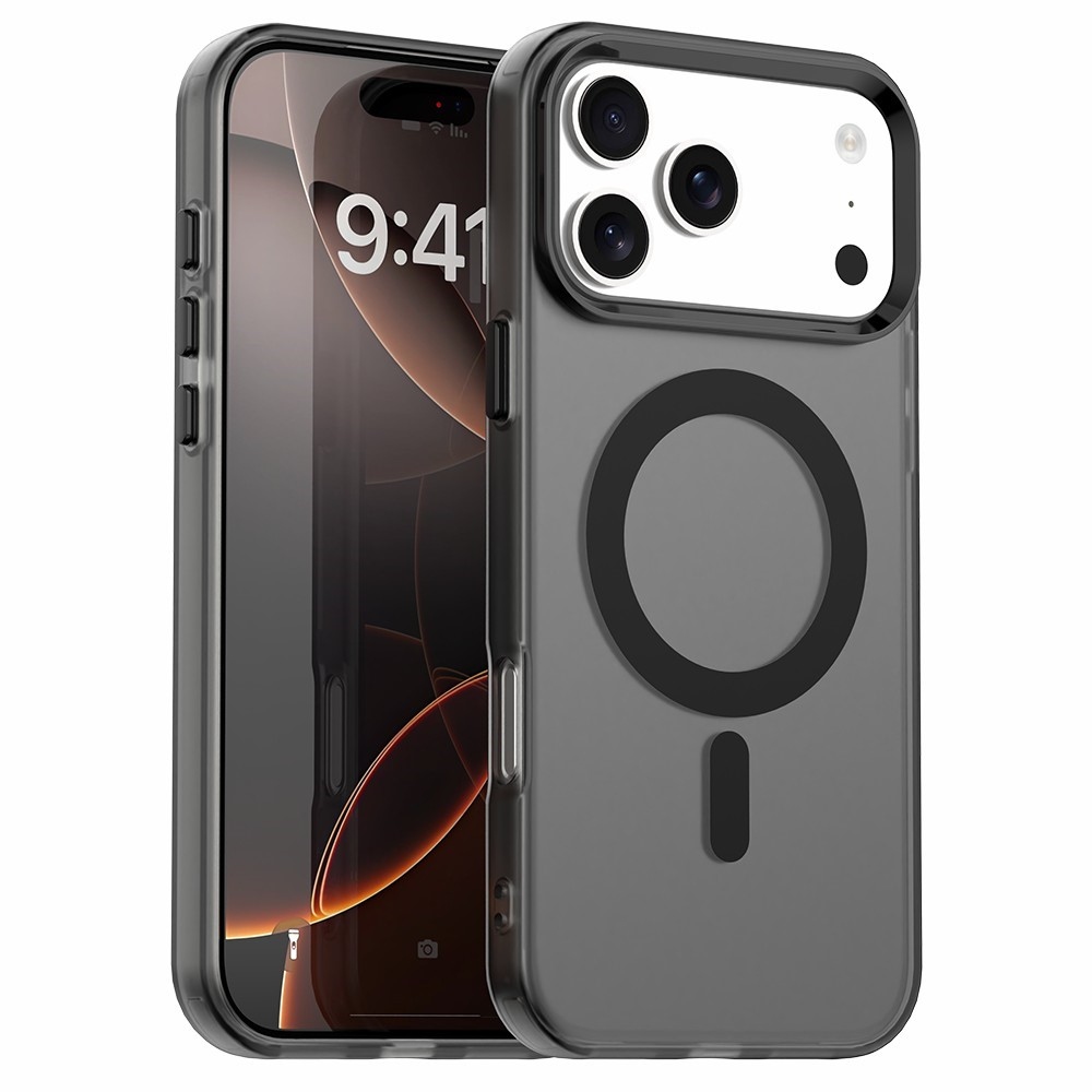 Candy zselés tok MagSafe-val iPhone 17 Pro készülékhez - fekete