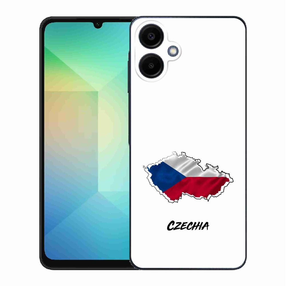 Gél borító mmCase Samsung Galaxy A06 4G - Csehország fehér háttérrel