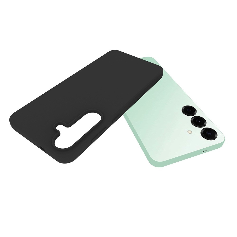 Matt zselés tok Samsung Galaxy S25 FE készülékhez - fekete