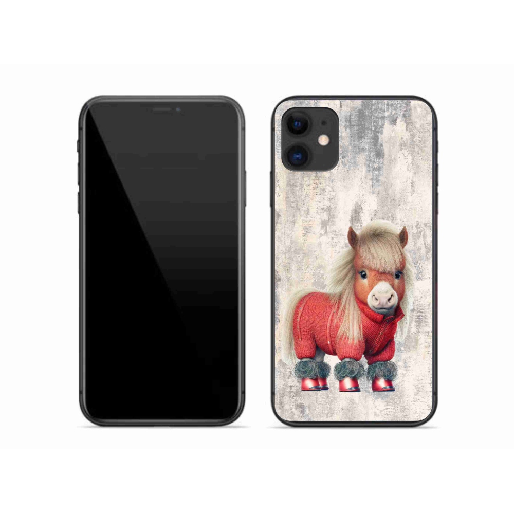 Gél borítás mmCase iPhone 11 készülékhez - póni pulóverben