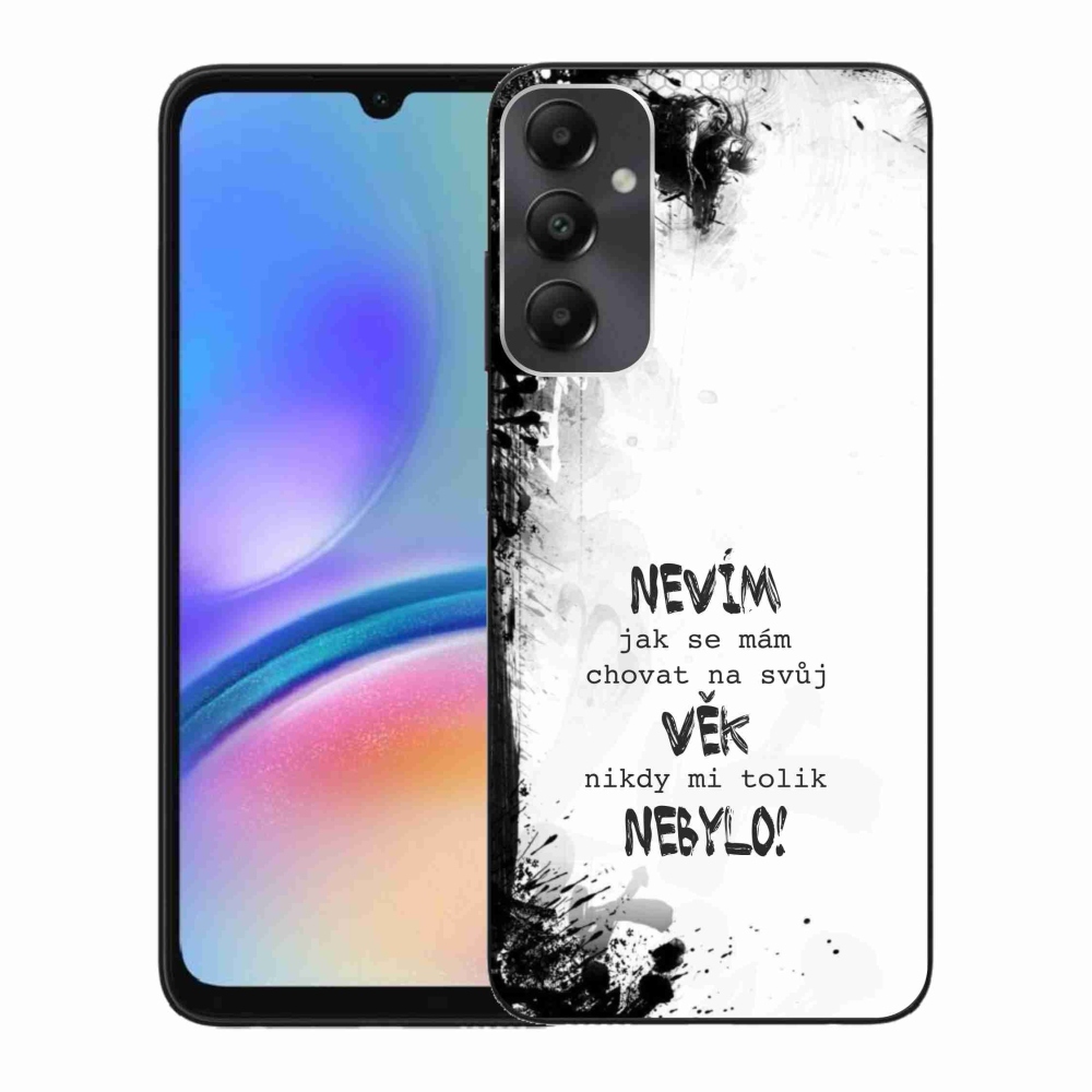 Gél borító mmCase Samsung Galaxy A05s készülékhez - vicces szöveg 14 fehér háttér