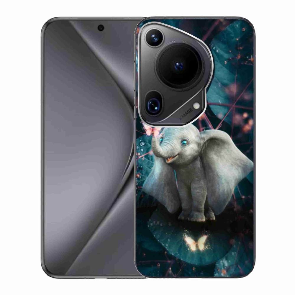 Gél borító mmCase a Huawei Pura 70 Ultra számára - aranyos elefánt