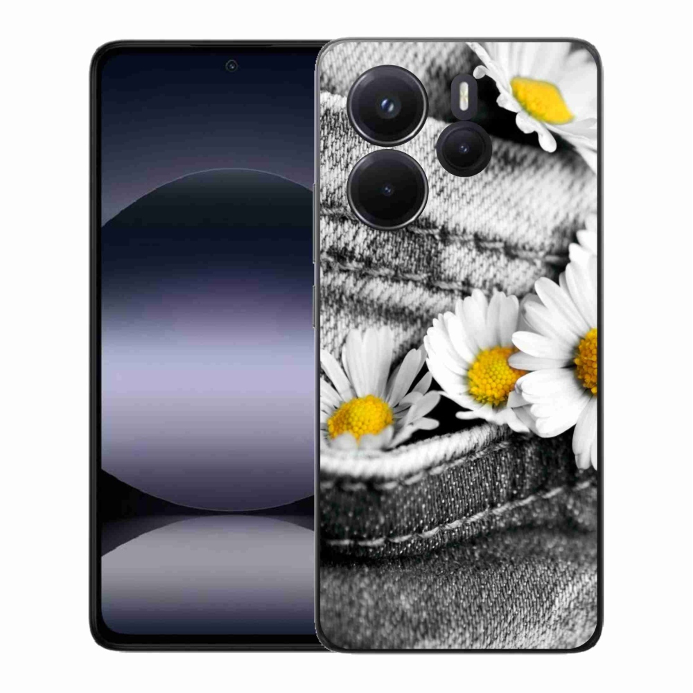 Gél borítás mmCase a Xiaomi Redmi Note 14-hez - százszorszépek