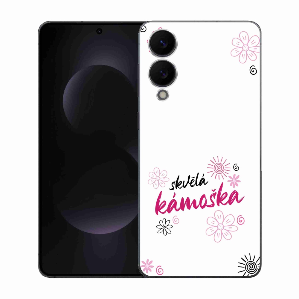 Gél borító mmCase Samsung Galaxy S25 Edge - nagyszerű haver fehér háttérrel