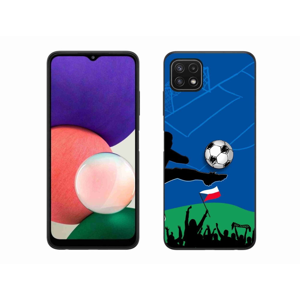 Gél borítás mmCase Samsung Galaxy A22 5G - futballszurkolók számára