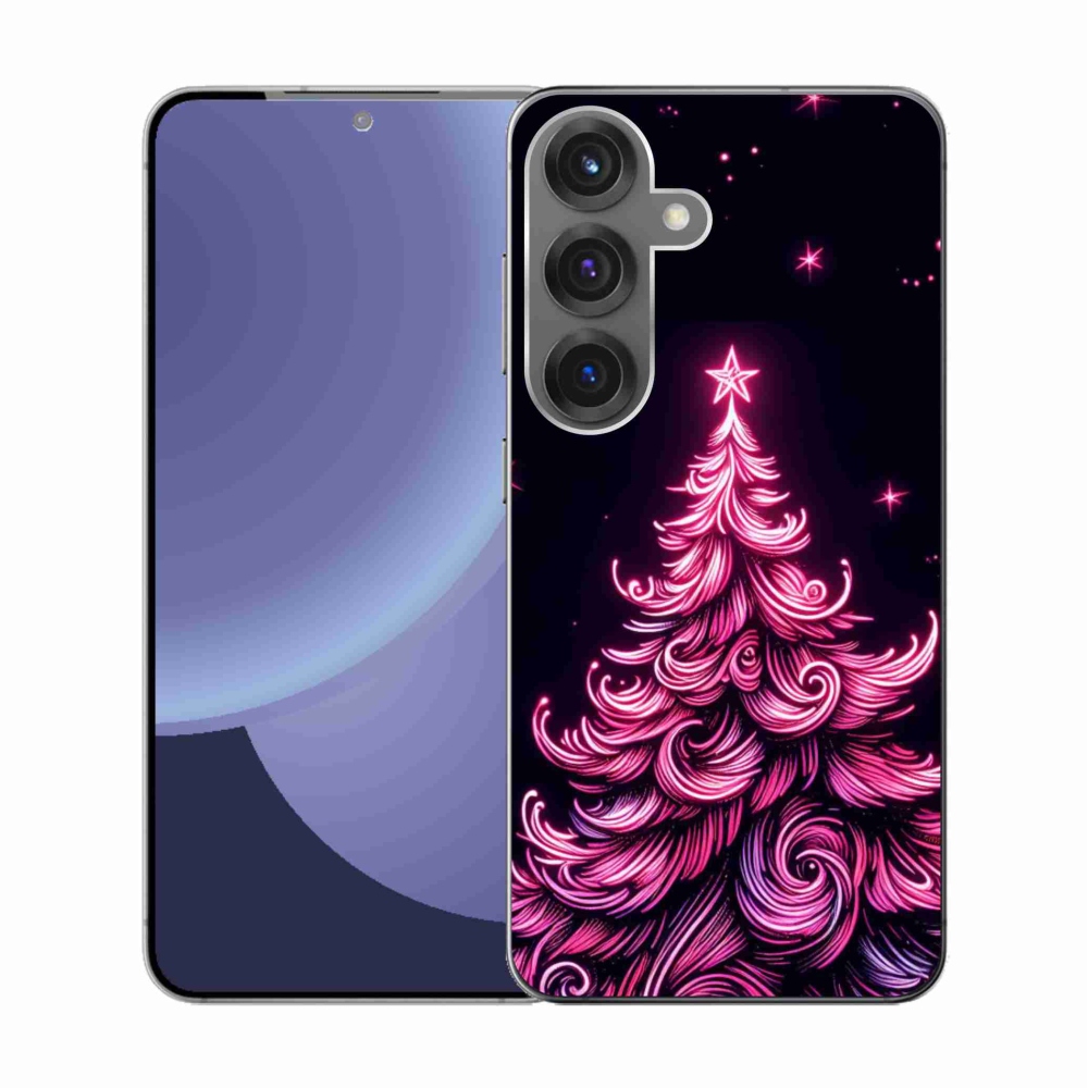 Gél borítás mmCase Samsung Galaxy S25 - neon karácsonyfa 2