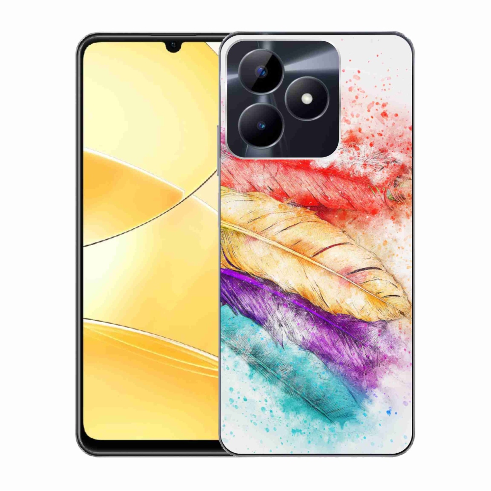 Zselés borító mmCase a Realme C51/C53 készülékhez - színes toll