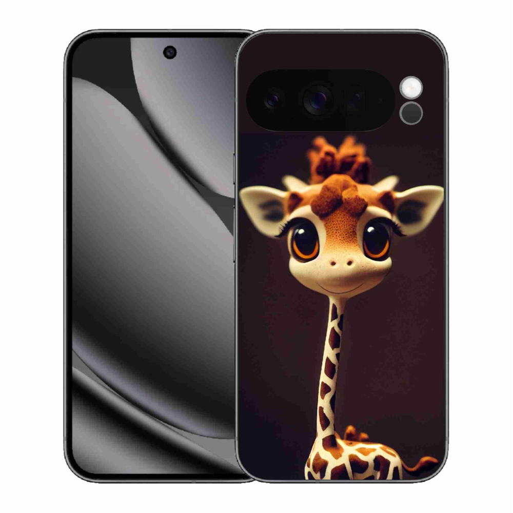 Zselés borítás mmCase a Google Pixel 10 Pro XL számára - kis zsiráf
