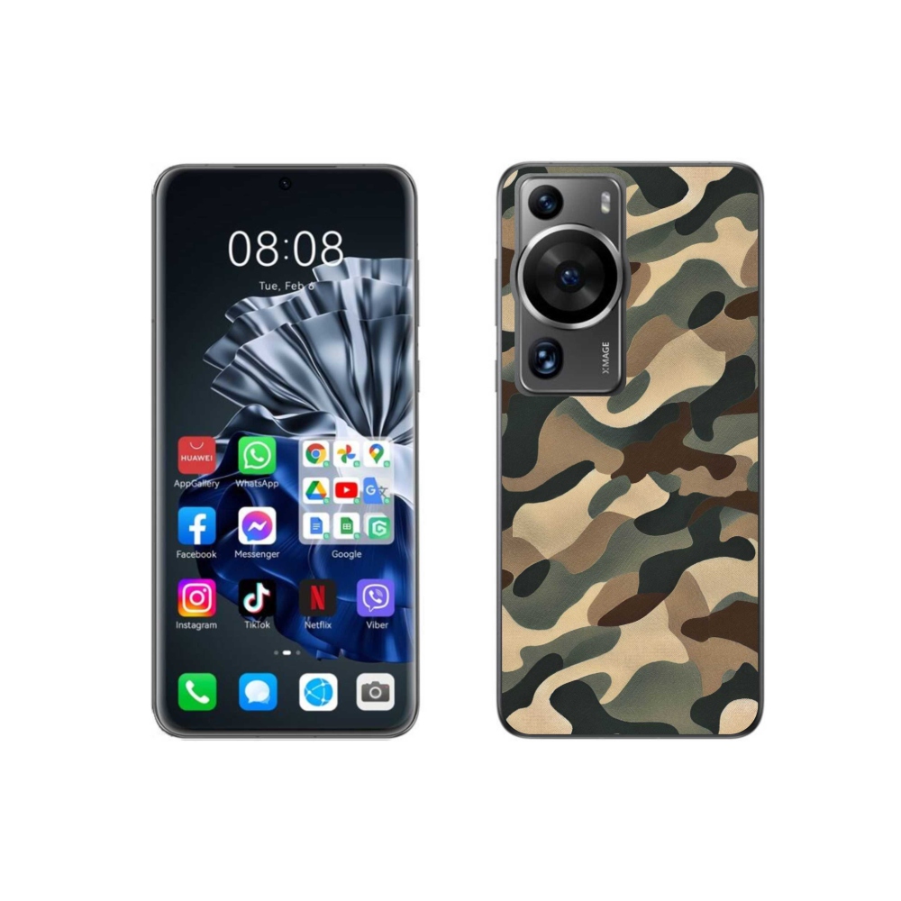 Gél borítás mmCase a Huawei P60 Pro készülékhez - álcázó minta 11