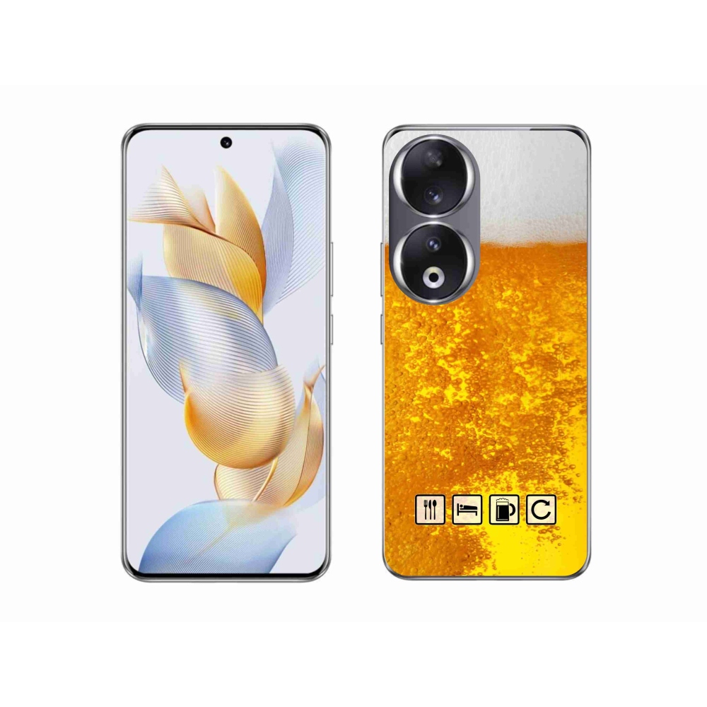 Zselés borítás mmCase a Honor 90 - sör motívumhoz 3