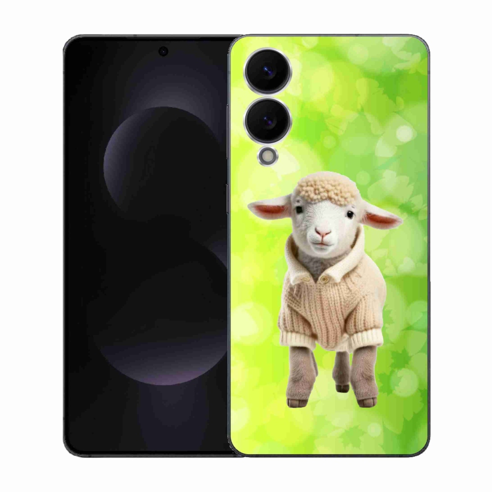 Gél borítás mmCase Samsung Galaxy S25 Edge készülékhez - bárány pulóverben