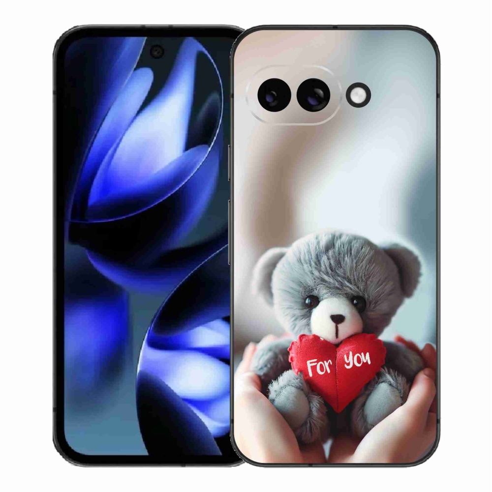 Gél borítás mmCase a Google Pixel 9a számára - mackó a szerelmesek számára