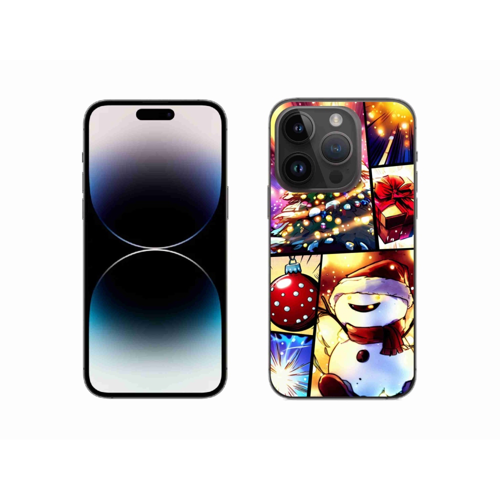 Gél borítás mmCase iPhone 14 Pro készülékhez - Karácsonyi motívumok 1