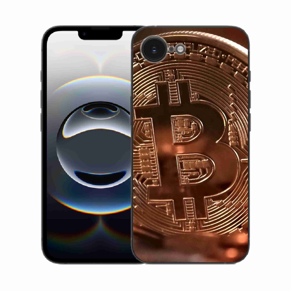Gél borítás mmCase iPhone 16e készülékhez - bitcoin