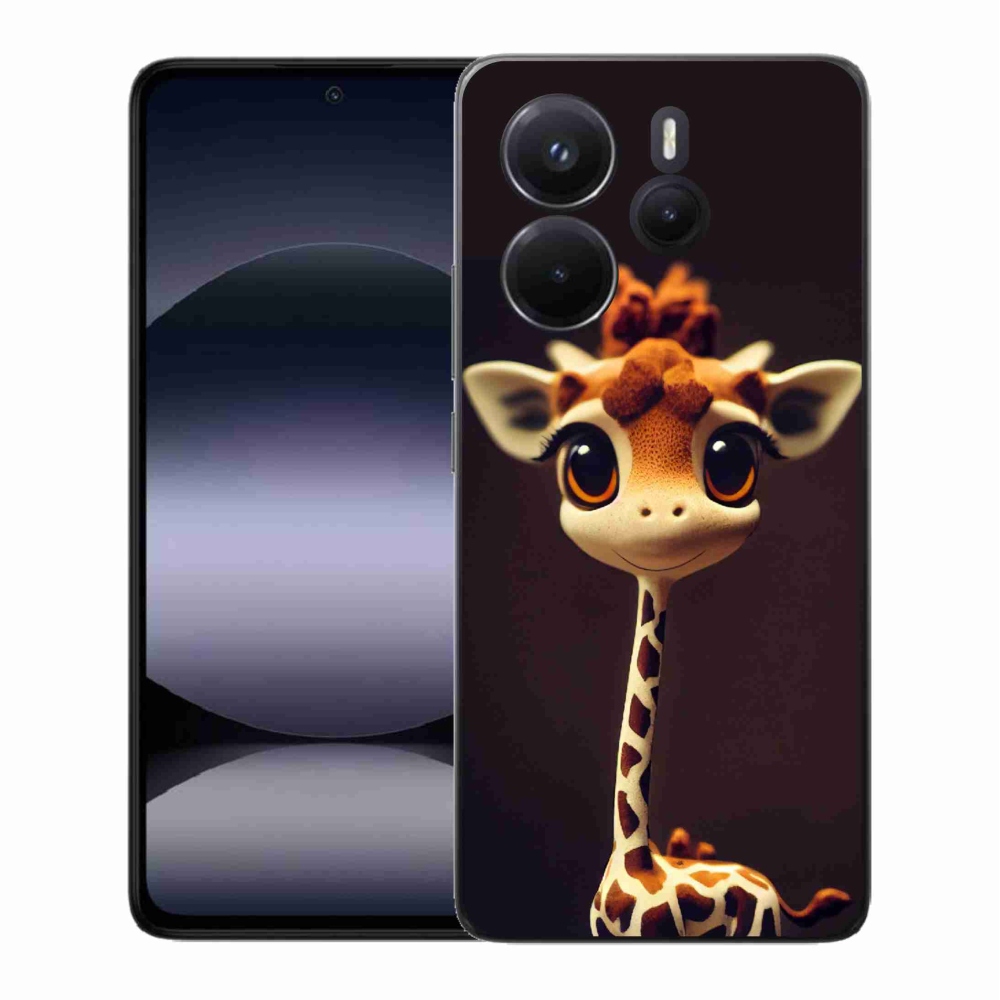 Gél borítás mmCase a Xiaomi Redmi Note 14-hez - kis zsiráf