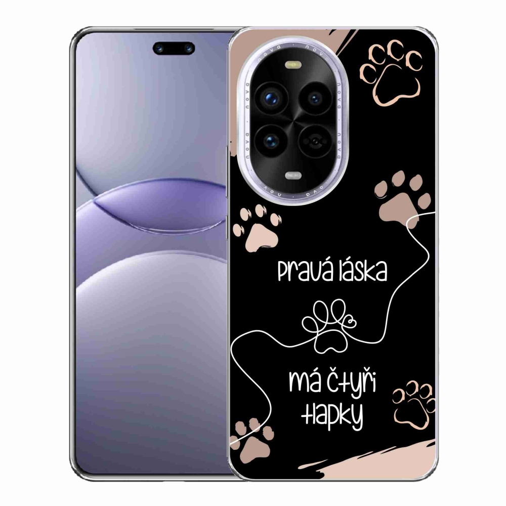 Gél borítás mmCase a Huawei Nova 13 Pro 5G készülékhez - kutya motívum 1 fekete háttér