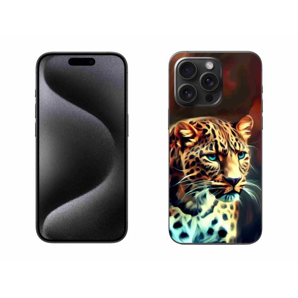 Gél védőburkolat mmCase iPhone 15 Pro Max készülékhez - leopárd