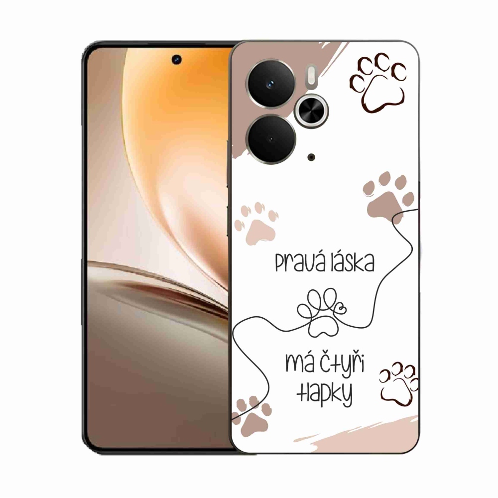 Gél borító mmCase a Realme 14 5G/14T 5G készülékhez - kutyamotívum 1 fehér háttér