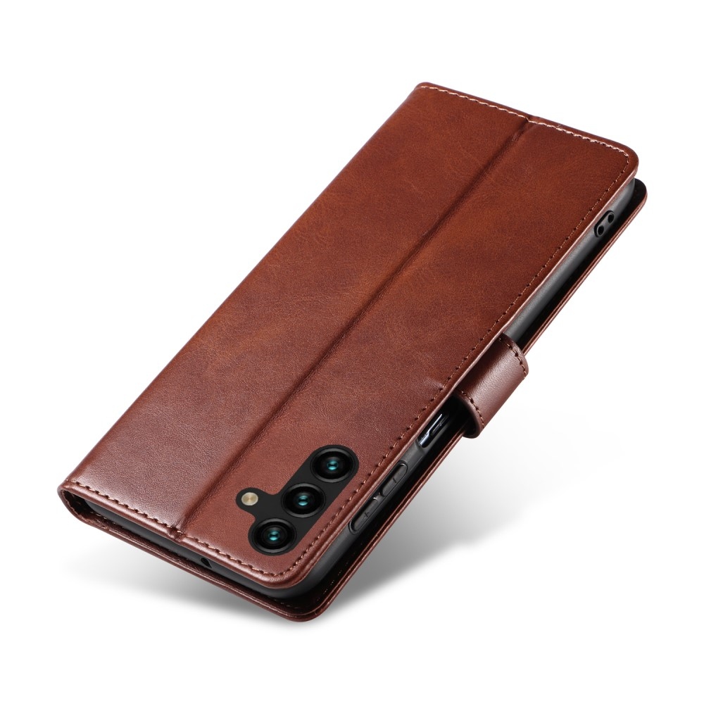 Zárható könyvtáska Samsung Galaxy A26 5G - barna