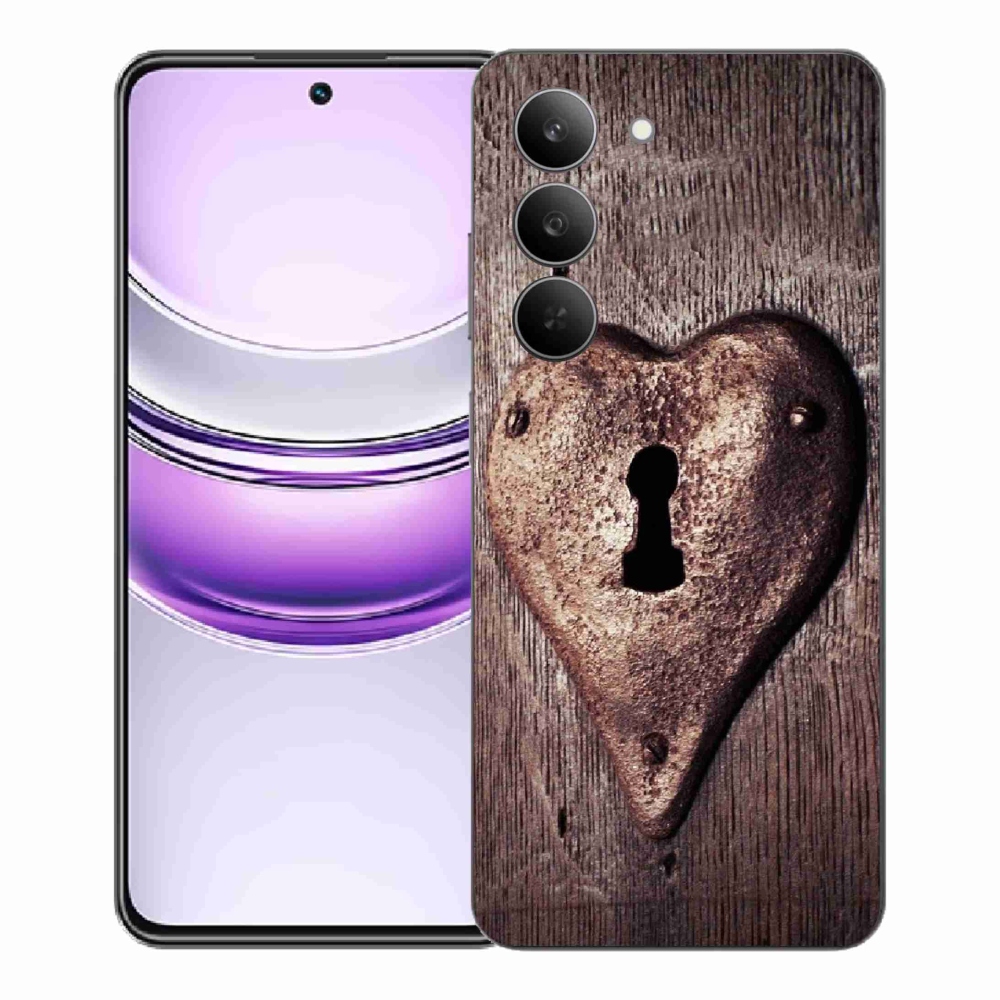 Gél borítás mmCase a Realme 14x 5G készülékhez - szív alakú zár