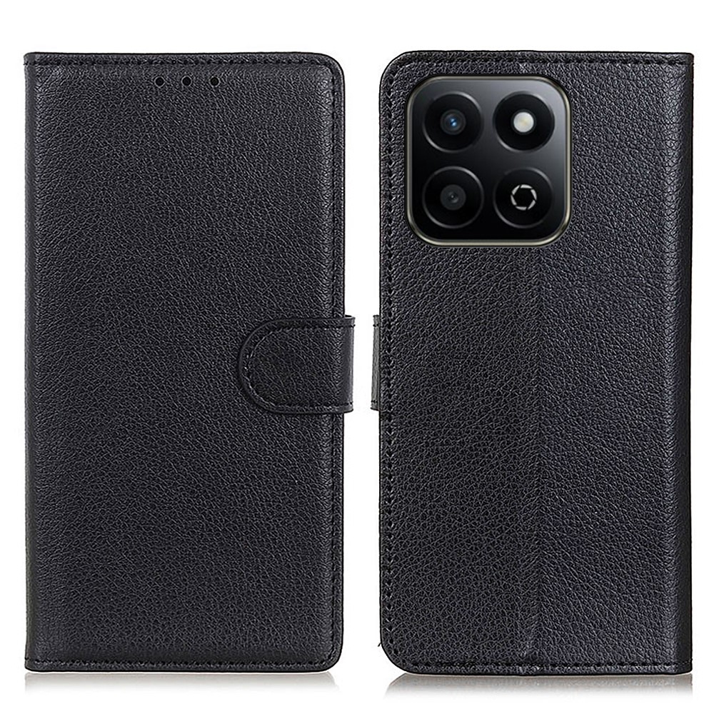 Litchie könyvtáska a Honor 200 Smart 5G készülékhez - fekete