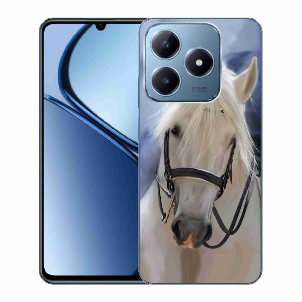 Gél borítás mmCase a Realme C63 készülékhez - fehér ló