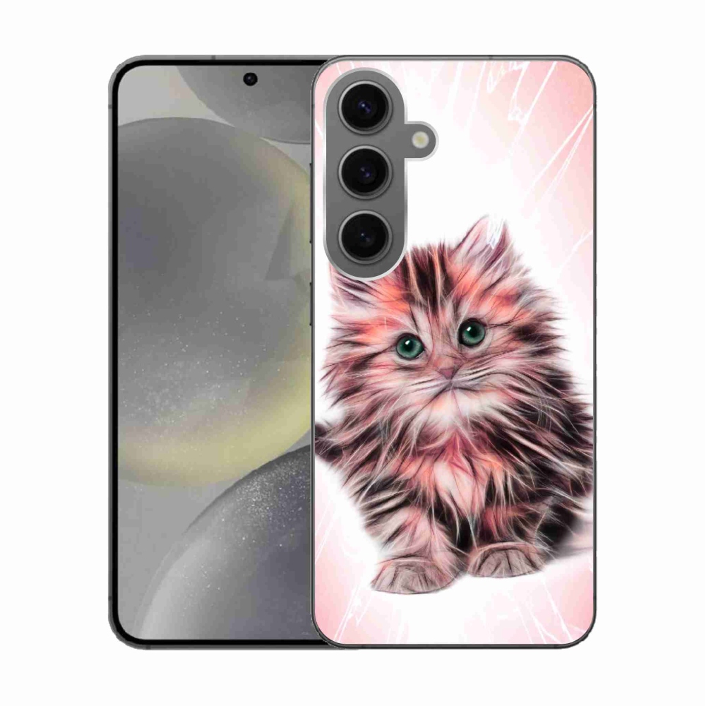 Gél borítás mmCase Samsung Galaxy S24 készülékhez - aranyos cica