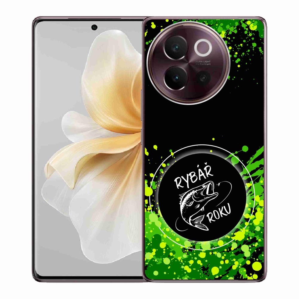 Gél borítás mmCase a Vivo V40 Lite 5G-n - az év halászának fekete háttere