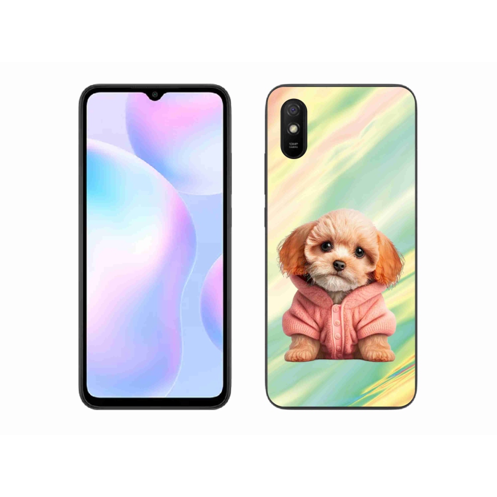 Gél borítás mmCase a Xiaomi Redmi 9A - pulóveres kölyökkutyához