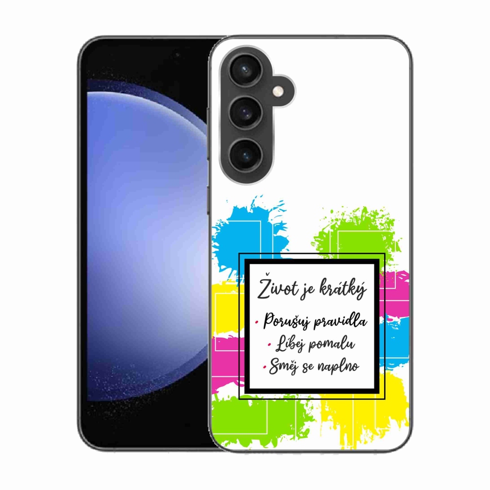 Gél borítás mmCase Samsung Galaxy S23 FE - idézem 5 fehér háttér