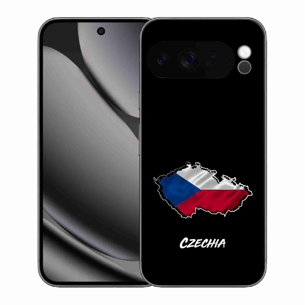 Zselés borítás mmCase a Google Pixel 10 Pro XL-hez - Csehország fekete háttérrel