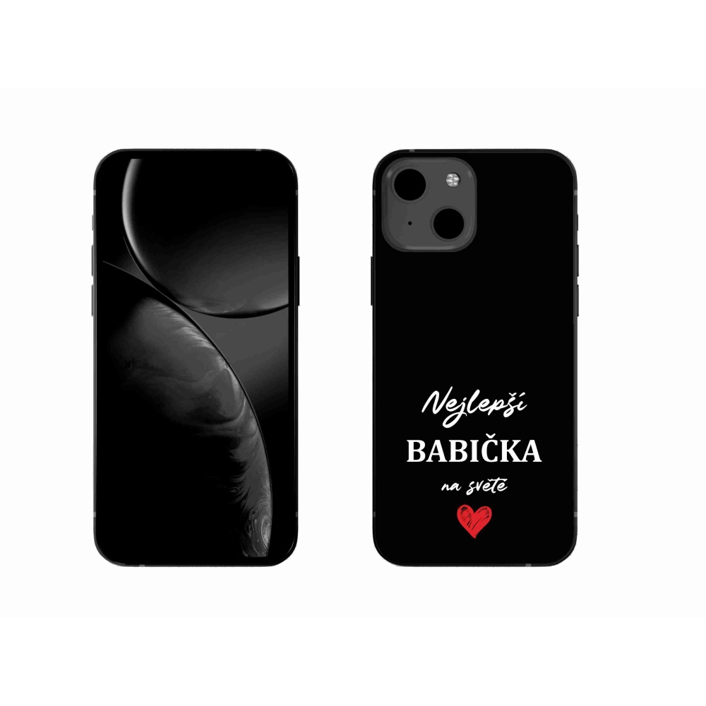 Gél borítás mmCase iPhone 13 6.1 készülékhez - Best Grandma 1 fekete háttér