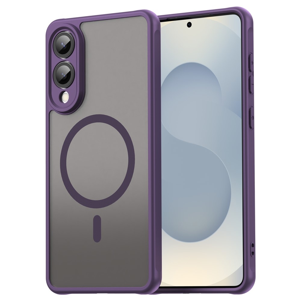 Matta zselés tok MagSafe tok Samsung Galaxy S25 Edge készülékhez - lila