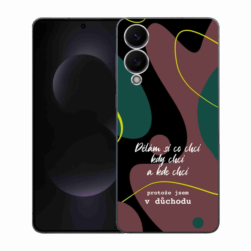 Gél borító mmCase Samsung Galaxy S25 Edge készülékhez - vicces szöveg 10 fekete háttér