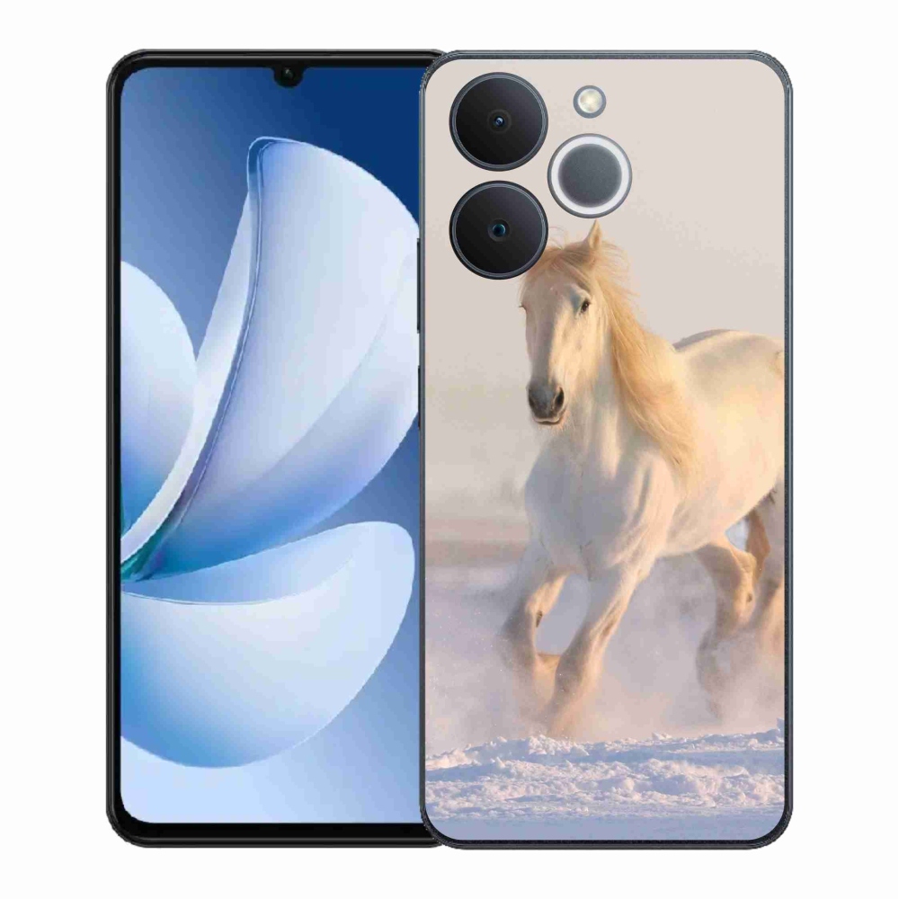 Zselés borítás mmCase a Realme Note 70T számára - ló a hóban