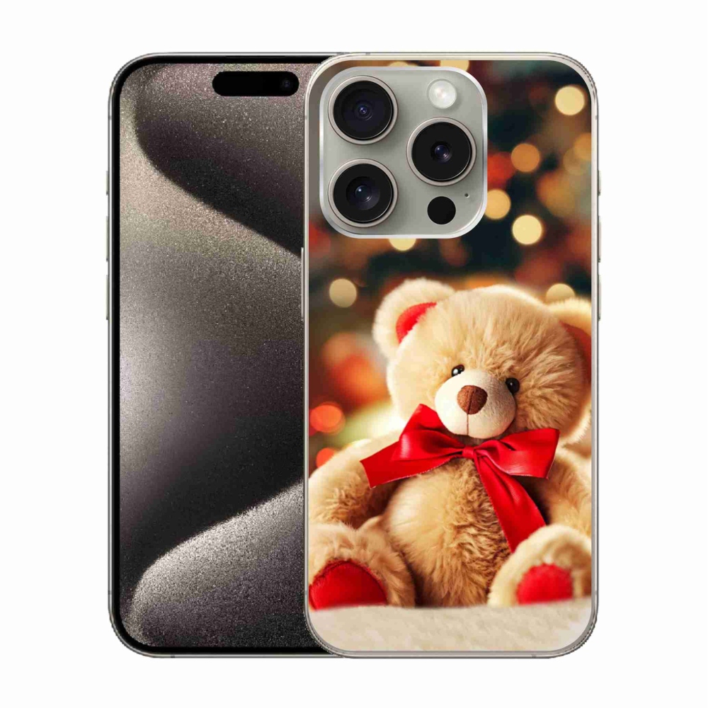 Zselés borítás mmCase iPhone 15 Pro készülékhez - mackó