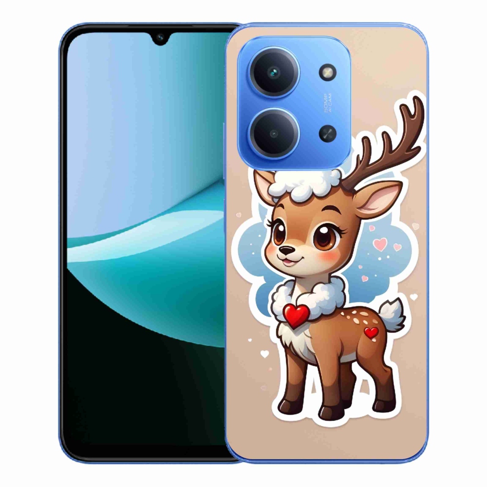Gél borítás mmCase a Xiaomi Redmi 15C 4G/5G (173mm) - rajzfilm rénszarvashoz