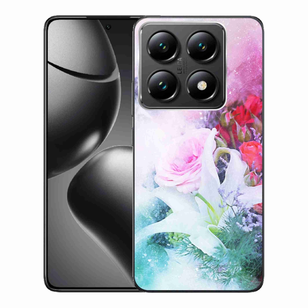 Gél borítás mmCase a Xiaomi 14T Pro számára - virágok 4