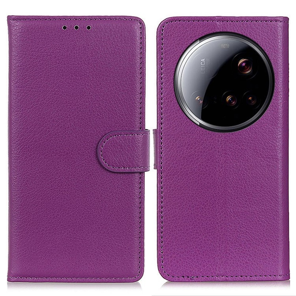 Litchie könyvtáska Xiaomi 15 Ultra - lila