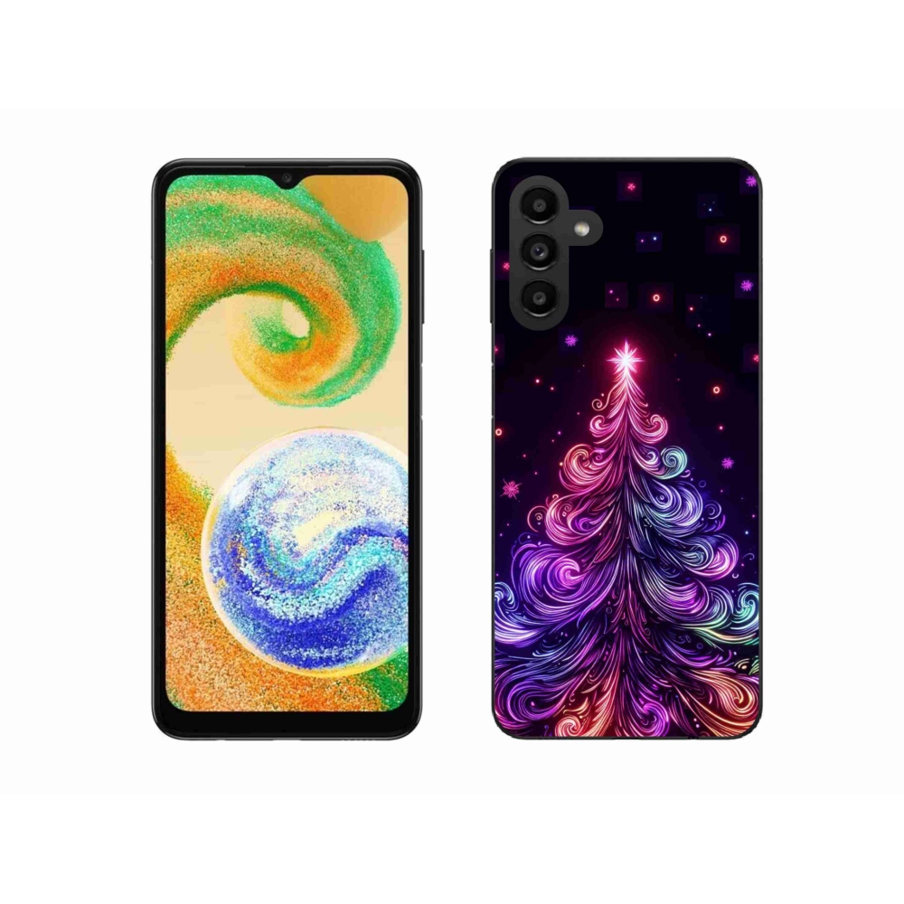 Gél borítás mmCase Samsung Galaxy A04s (164.7x76.7x9.1mm) - neon karácsonyfa 1