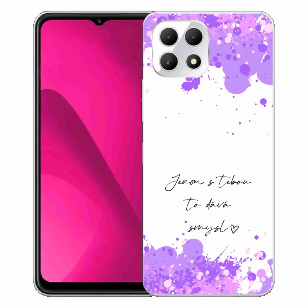 Gél borító mmCase a T-Mobile T Phone 2 készülékhez - szerelmes szöveg fehér háttérrel