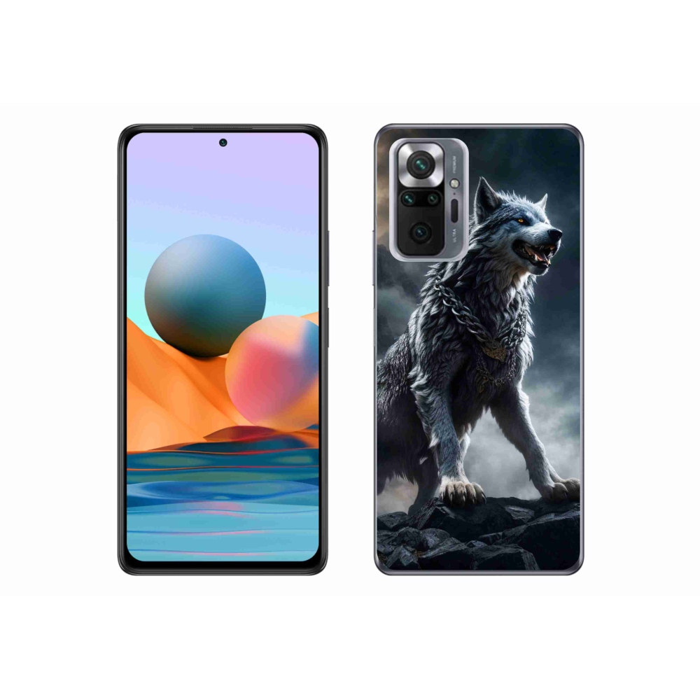 Gél borítás mmCase a Xiaomi Redmi Note 10 Pro-hoz - farkas 1