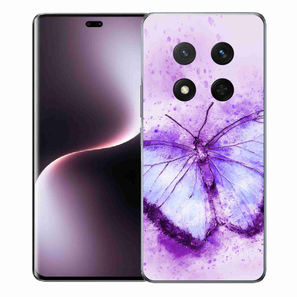 Gél borítás mmCase a Honor Magic 7 Lite 5G számára - lila pillangó
