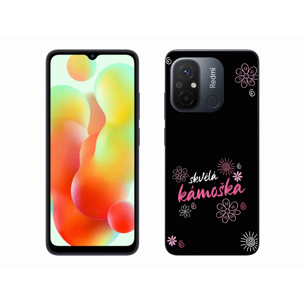 Gél borító mmCase a Xiaomi Redmi 12C-hez - nagyszerű barát fekete háttérrel