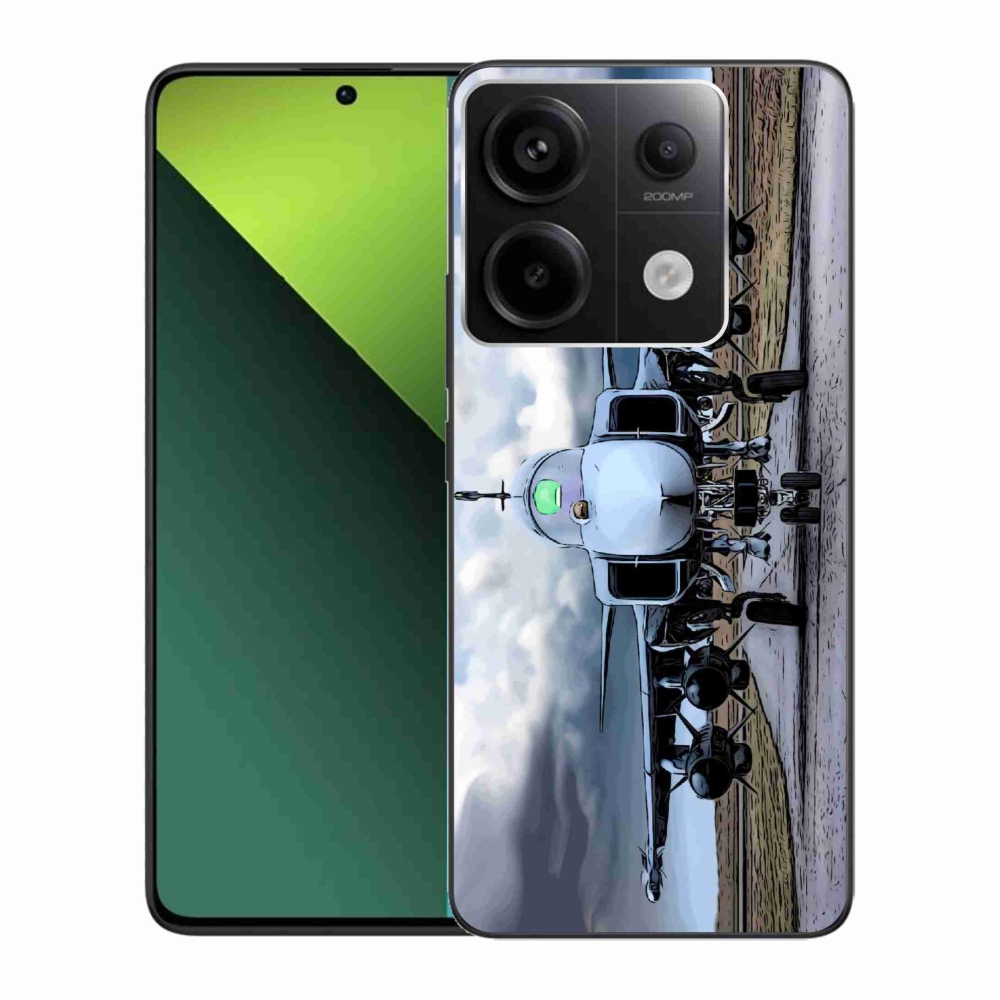 Gél borítás mmCase a Xiaomi Redmi Note 13 Pro 5G/Poco X6 5G számára - katonai repülőgépek