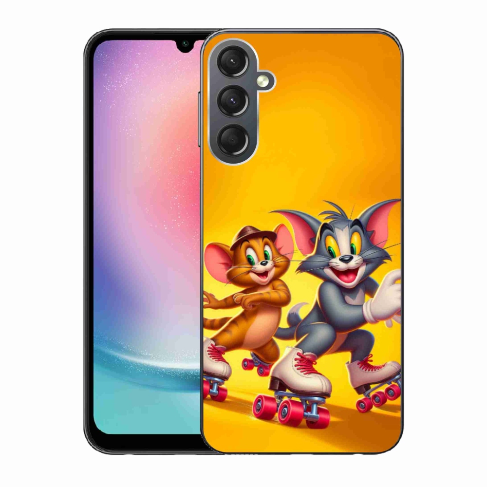 Gél borítás mmCase Samsung Galaxy A24 készülékhez - tom and jerry