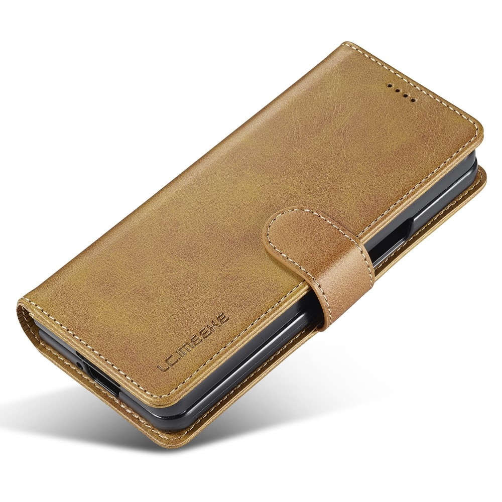 Imeeke könyvtáska Samsung Galaxy Z Fold5 5G - sárga