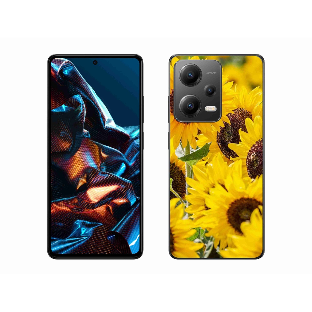 Gél borítás mmCase a Xiaomi Redmi Note 12 Pro 5G számára - Napraforgó